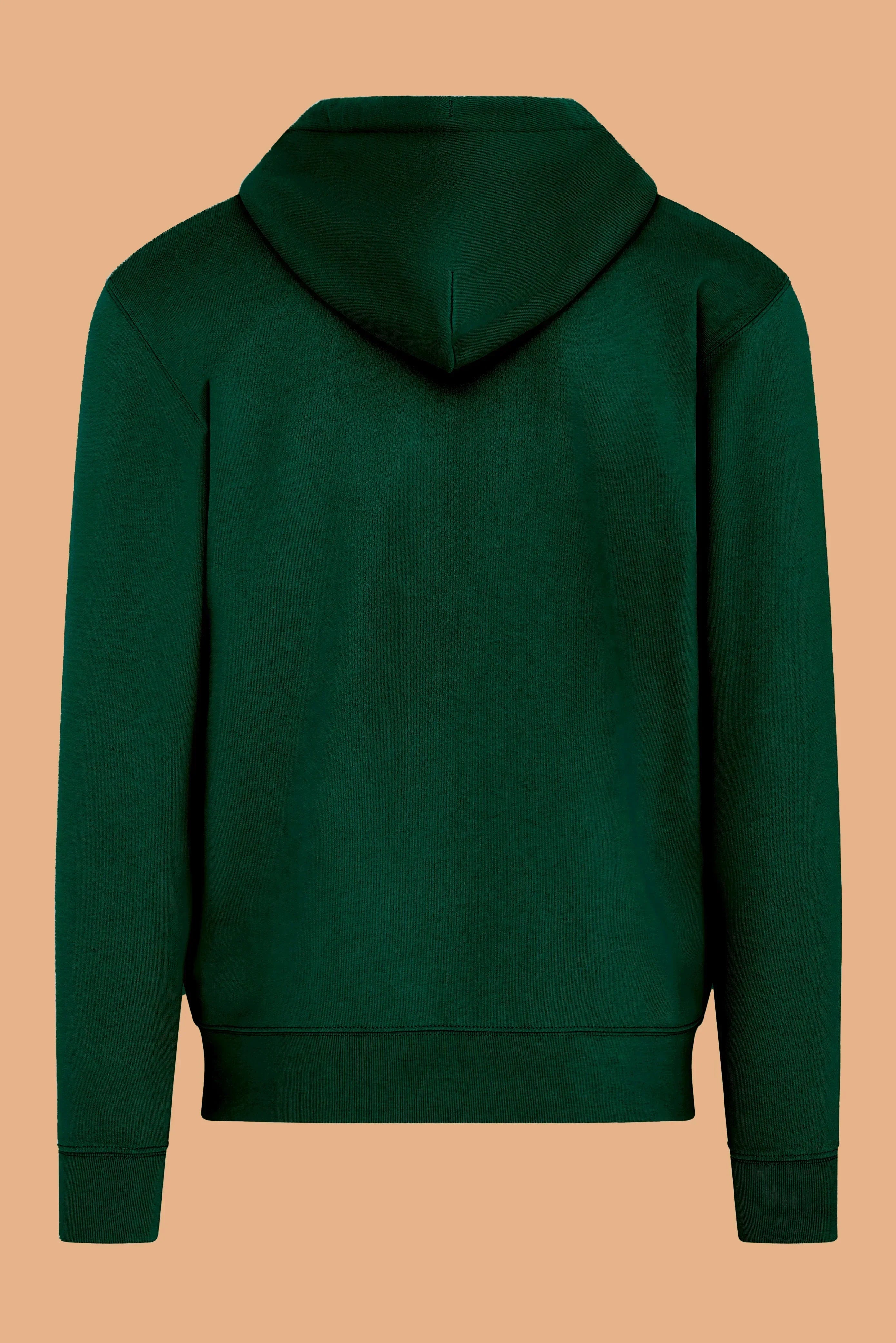 Embroidered P Zip-Up Hoodie