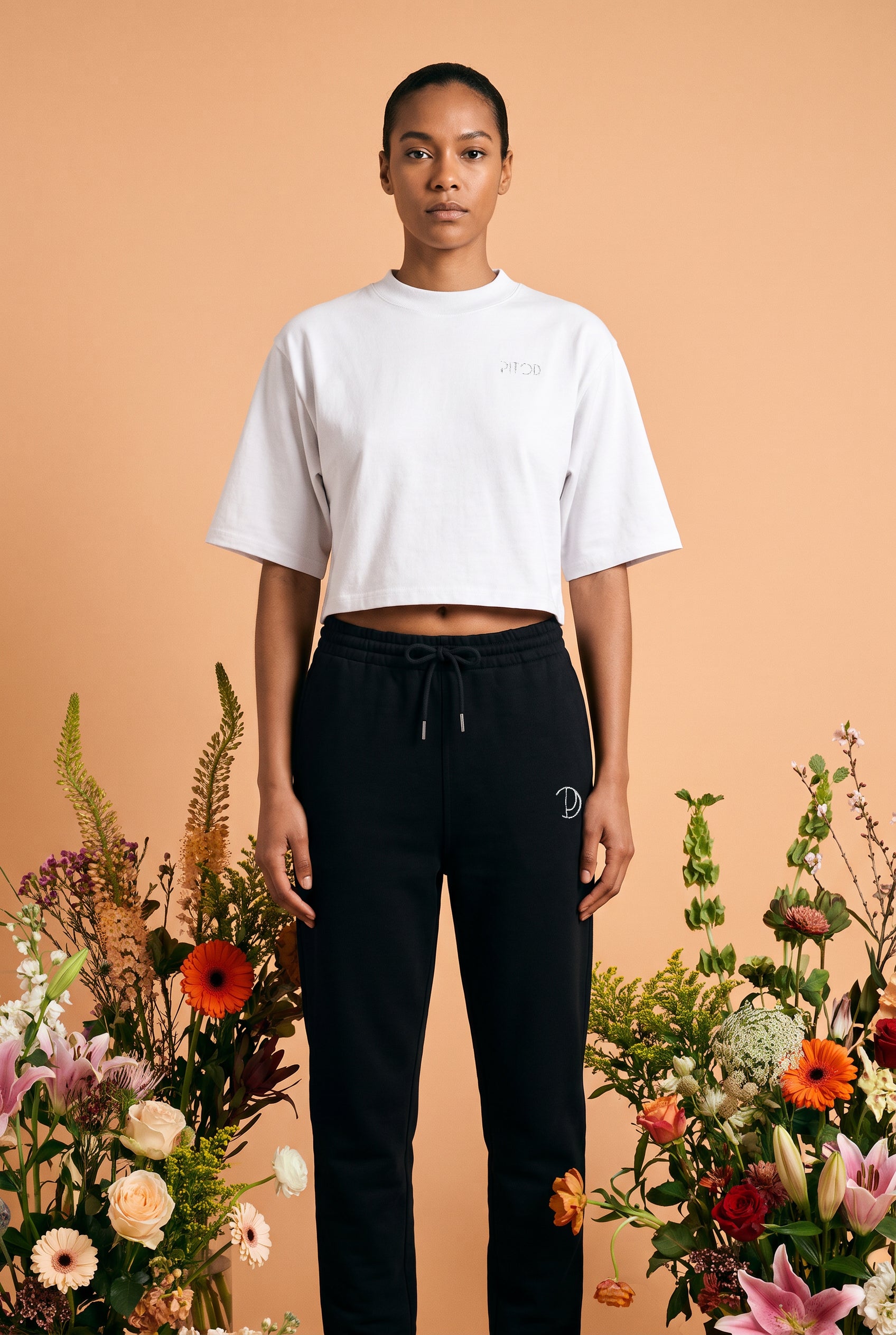 Embroidered Pitod Crop Top