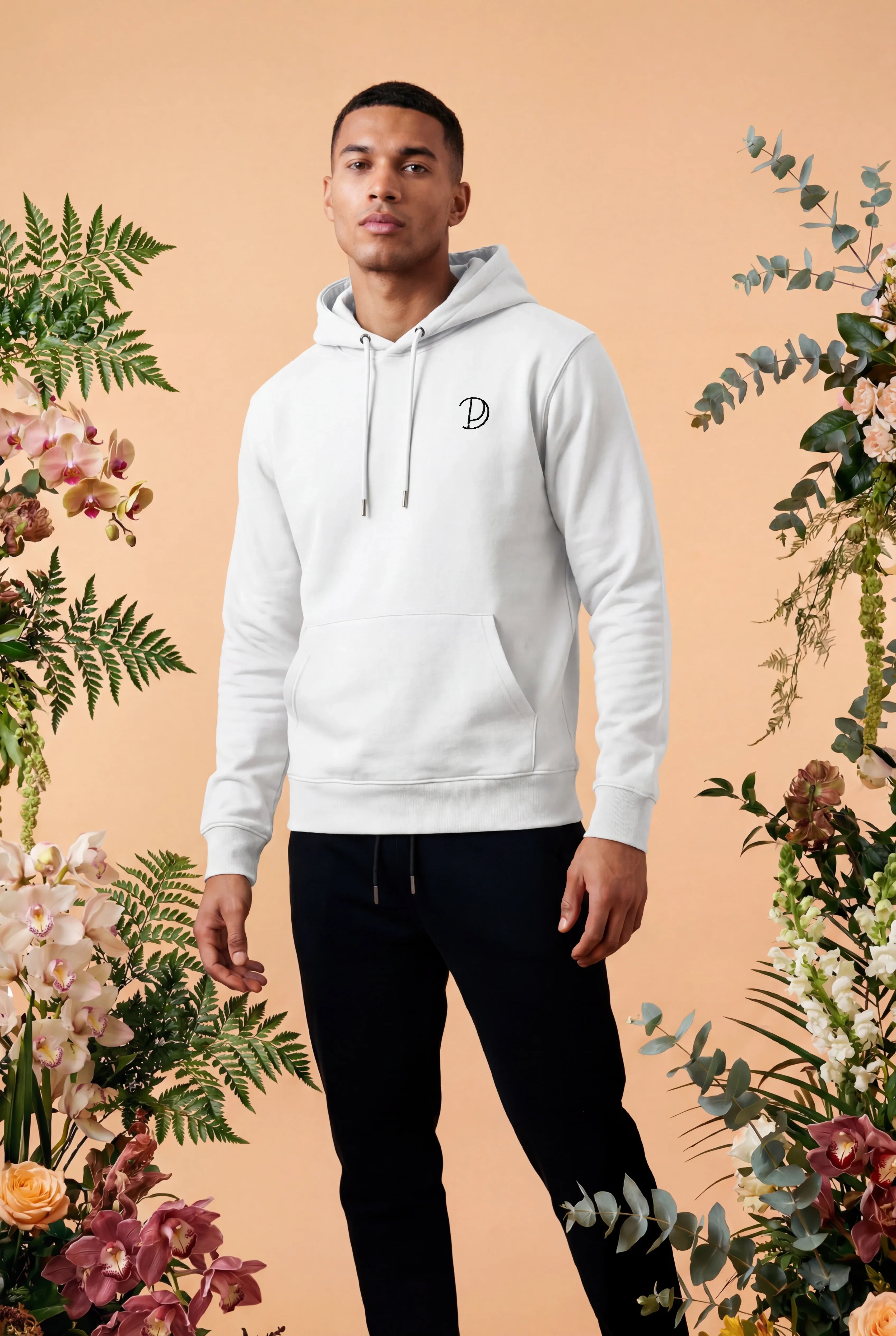 Sudadera con capucha P bordada