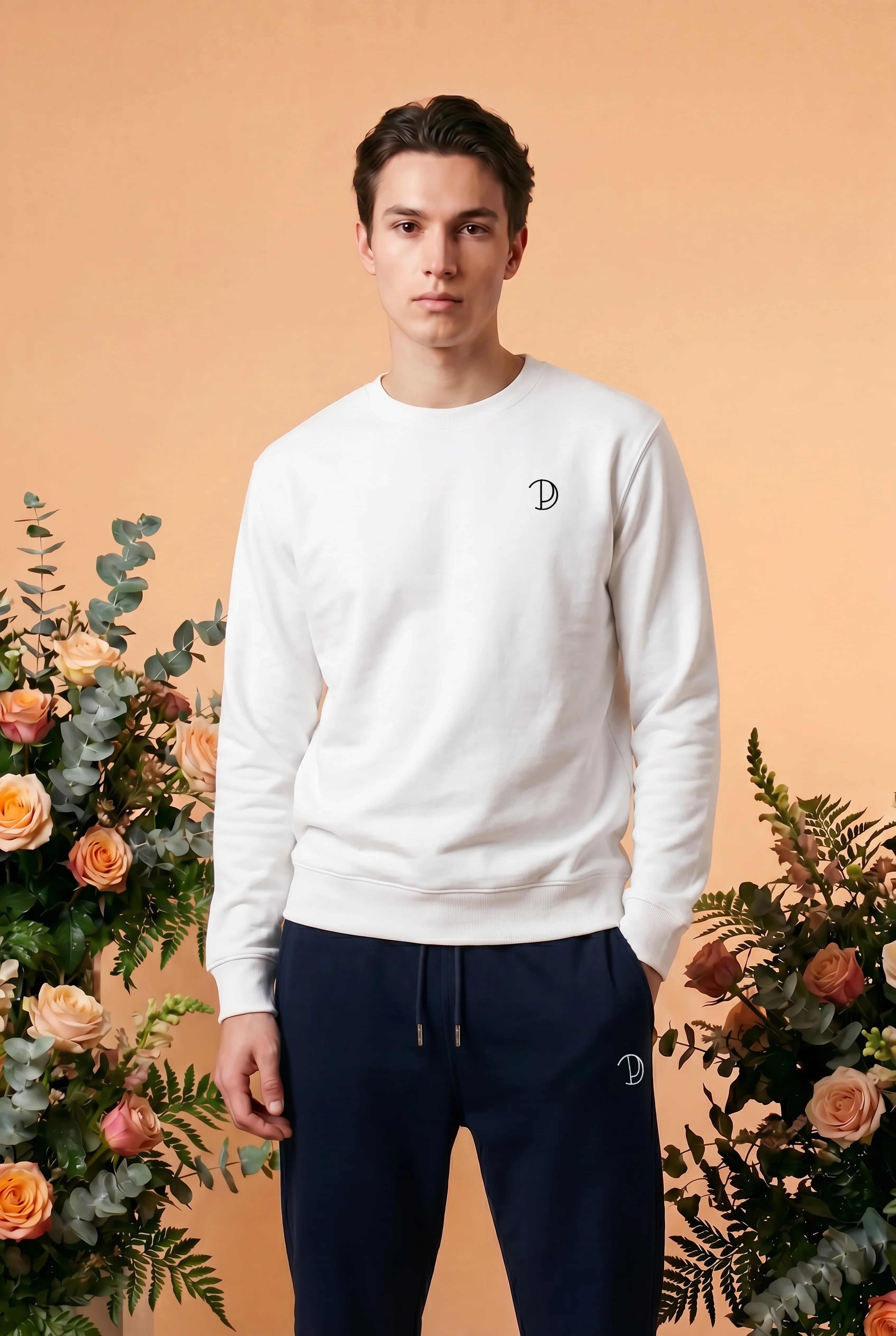Geborduurd P Sweatshirt