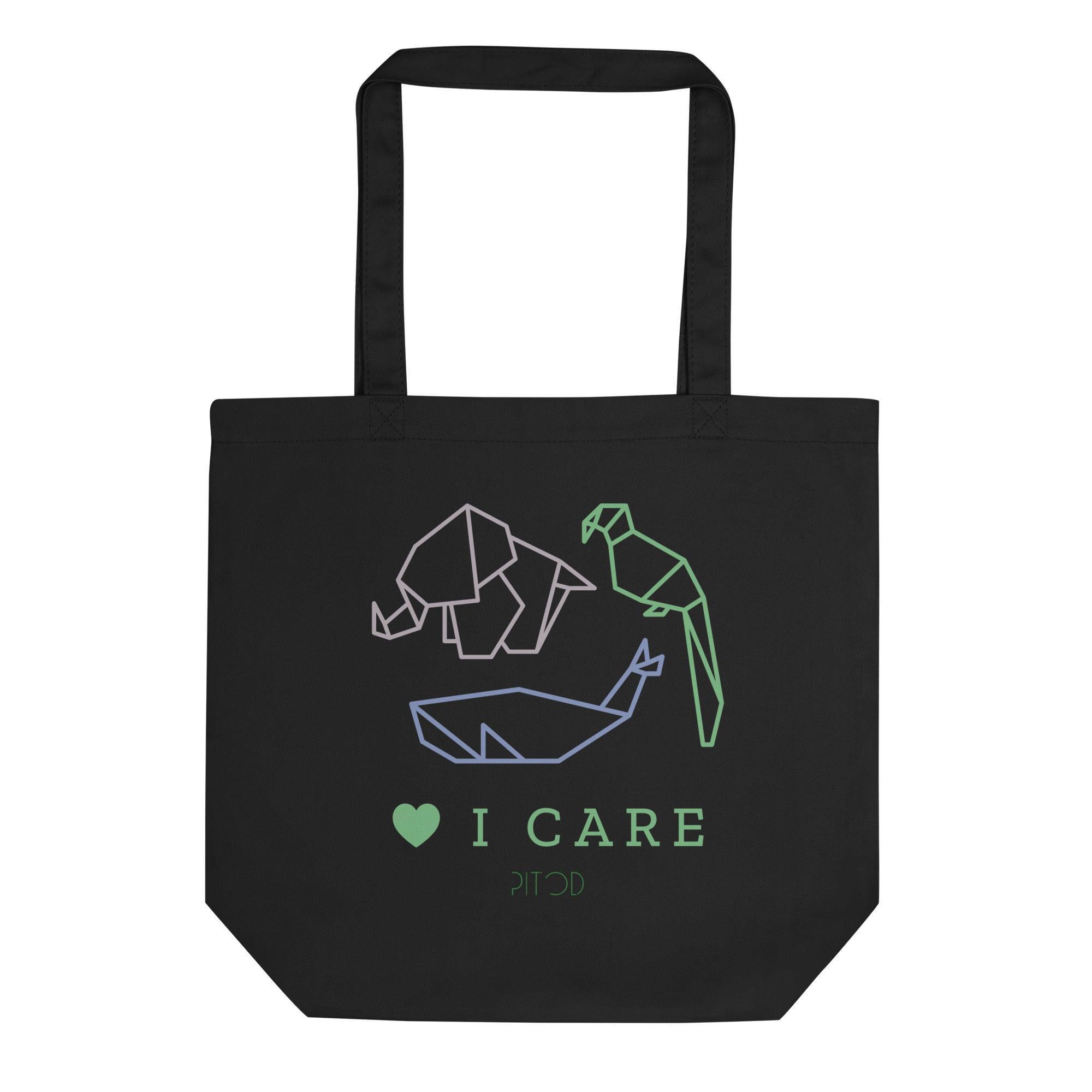I Care Tote Bag | Shopping Totes | pitod.live