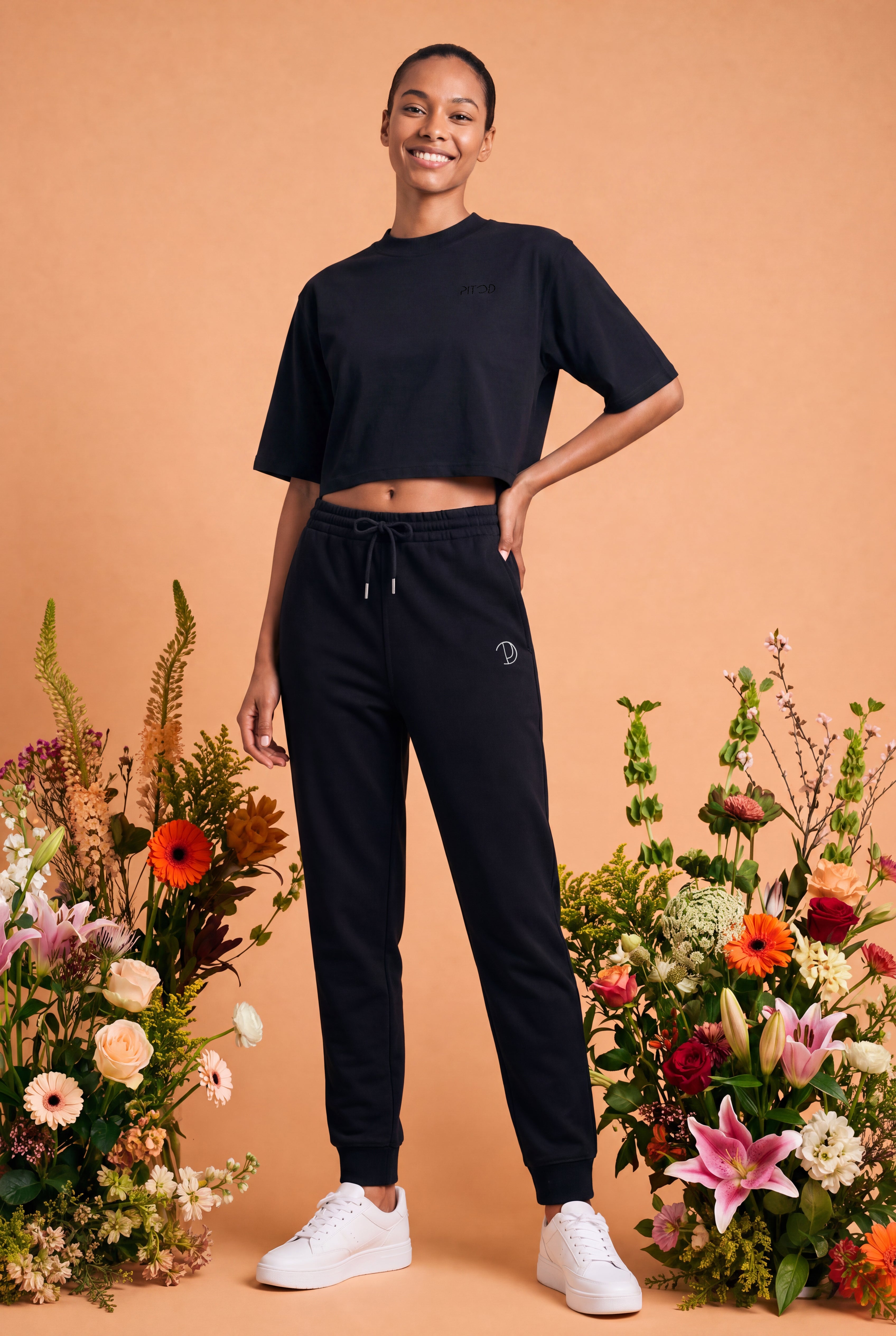 Embroidered Pitod Crop Top