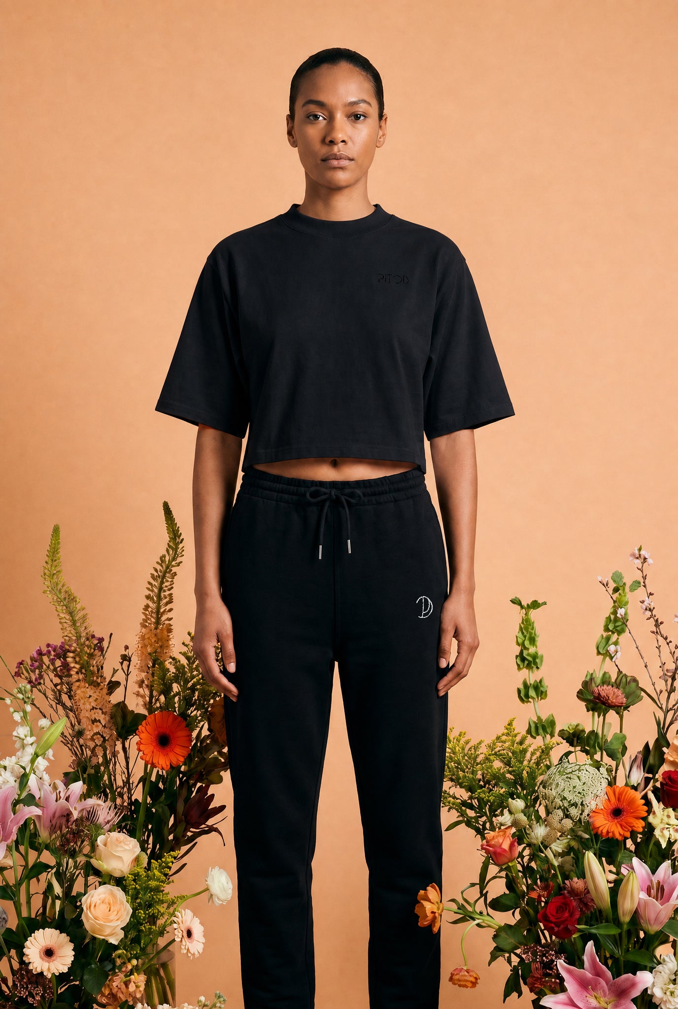 Embroidered Pitod Crop Top