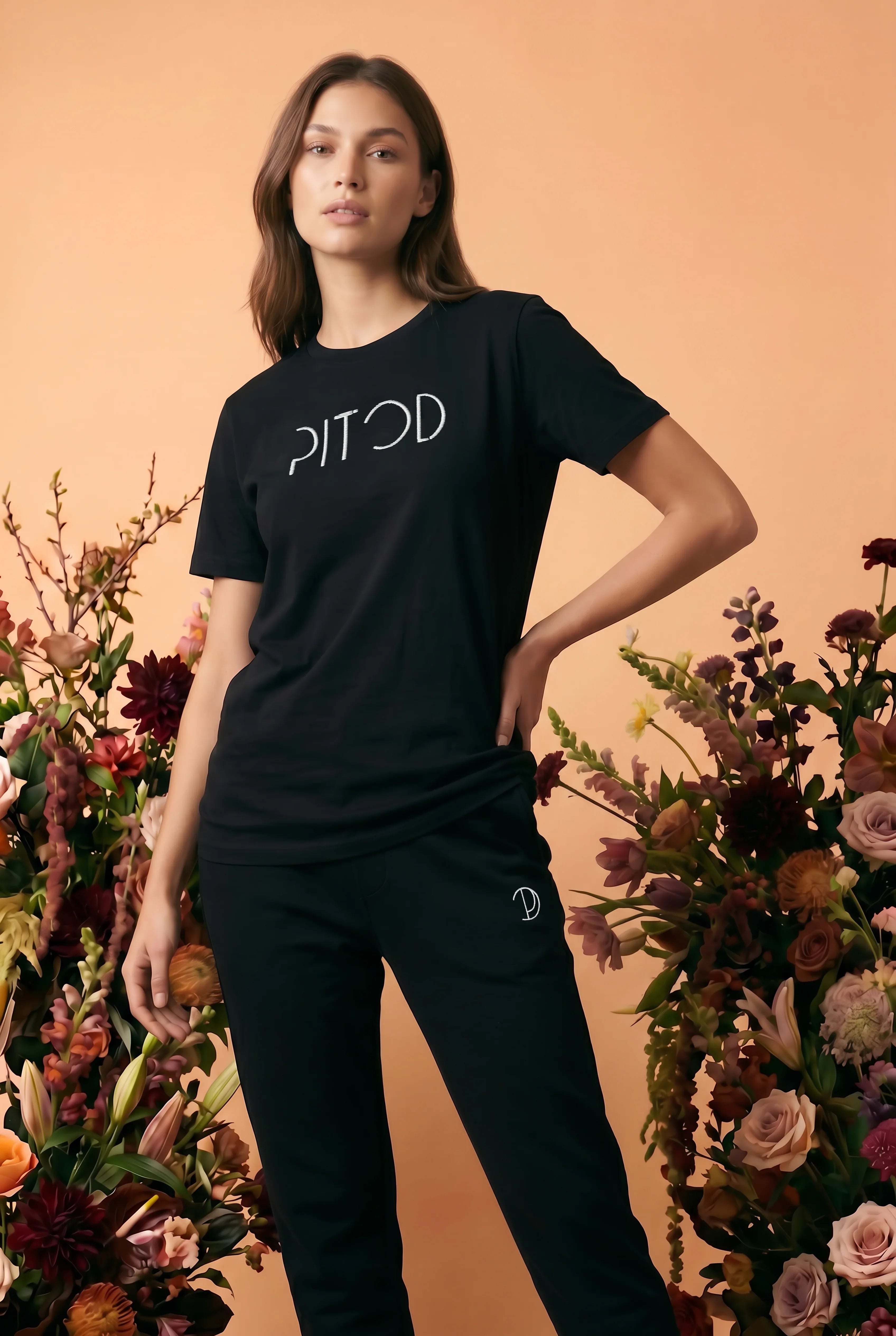 Geborduurd Pitod T-shirt