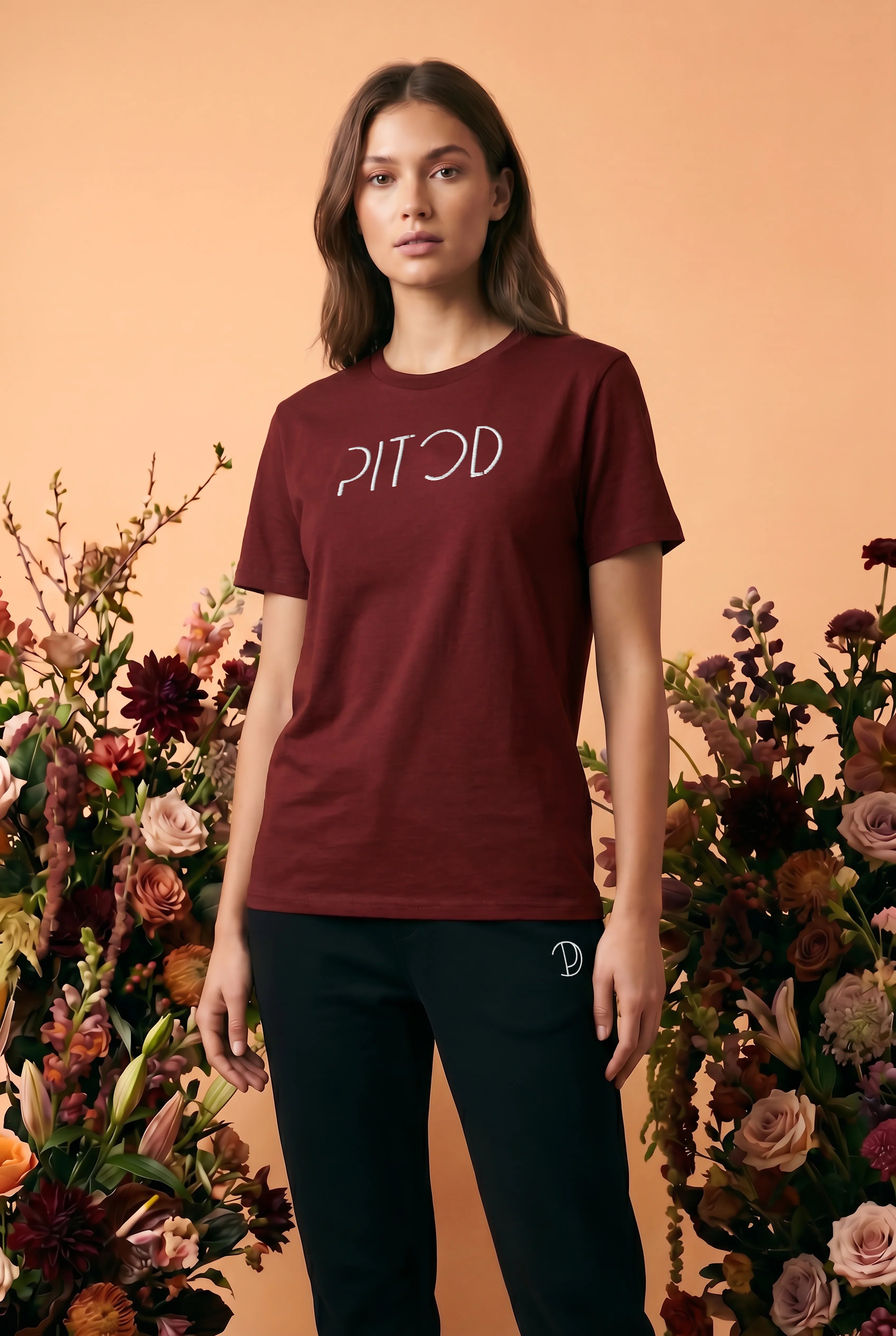 Geborduurd Pitod T-shirt