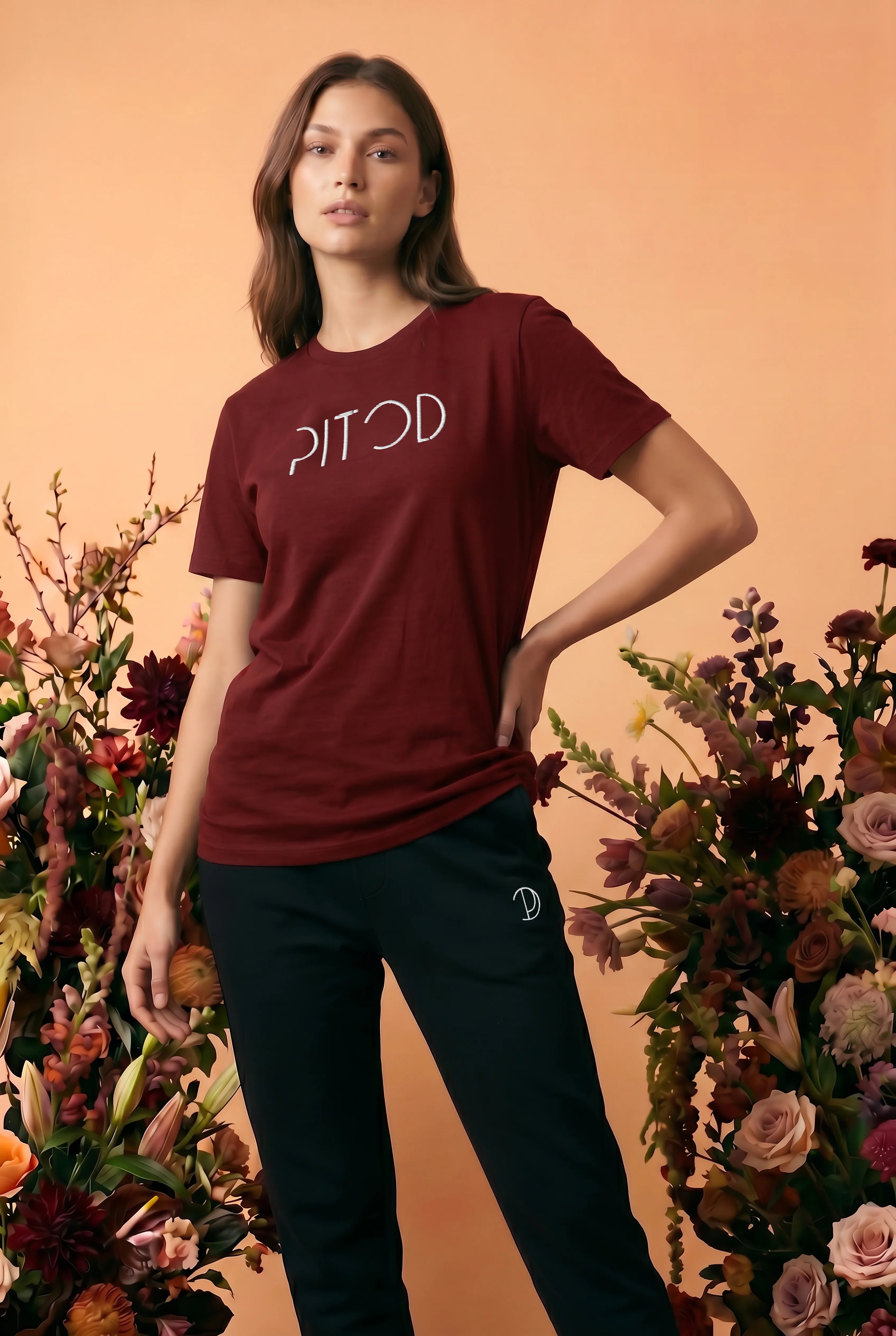 Geborduurd Pitod T-shirt