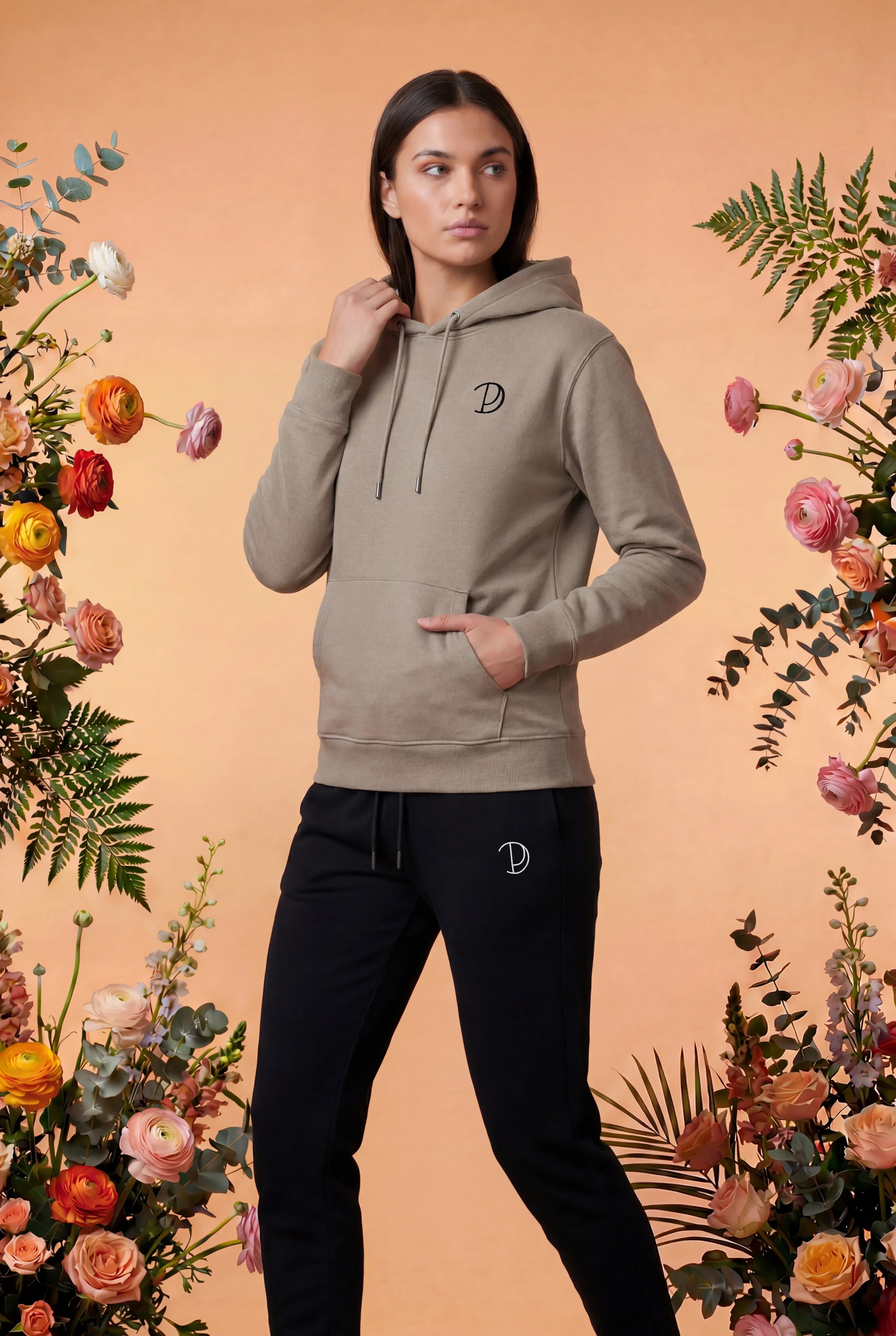 Embroidered P Hoodie