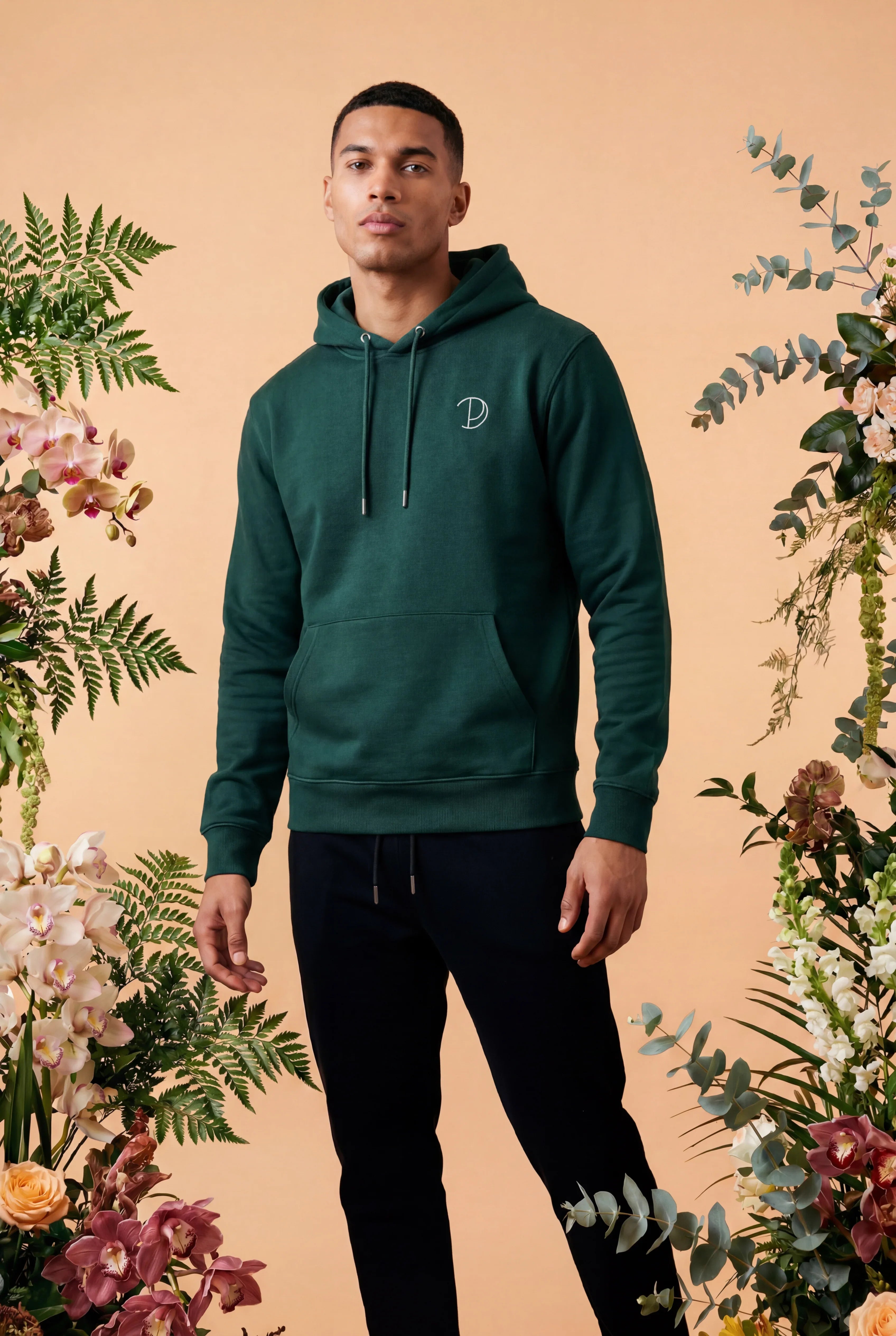 Sudadera con capucha P bordada