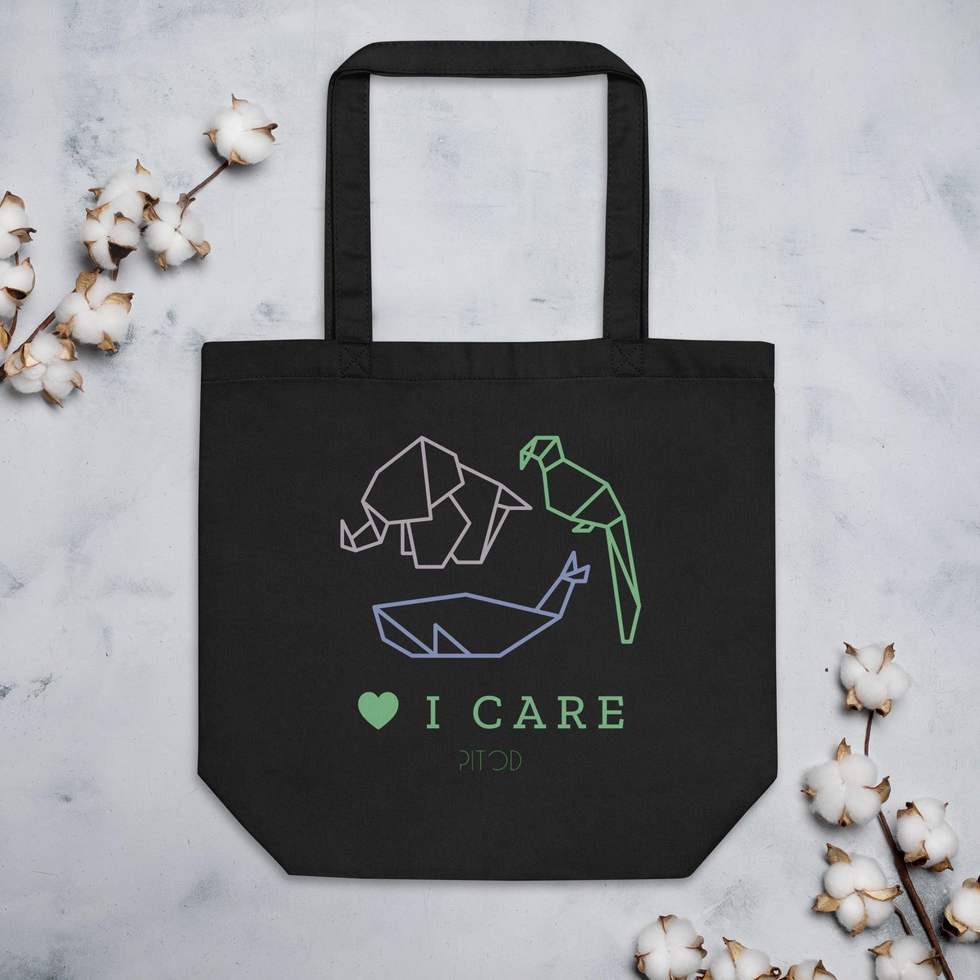 I Care Tote Bag | Shopping Totes | pitod.live